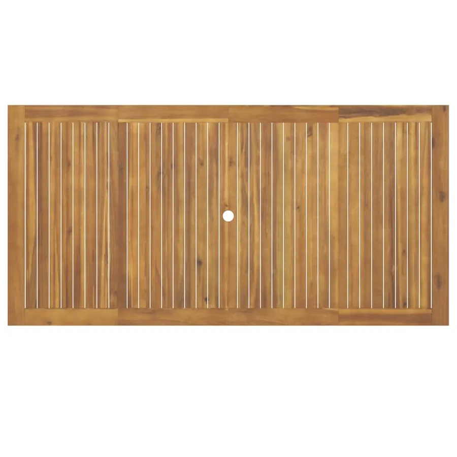 Ensemble à manger de jardin 7 pcs Bois d'acacia solide - 8