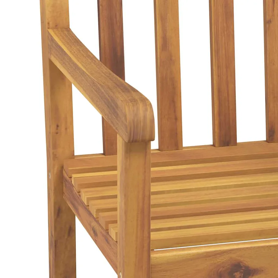Ensemble à manger de jardin 7 pcs Bois d'acacia solide - 9