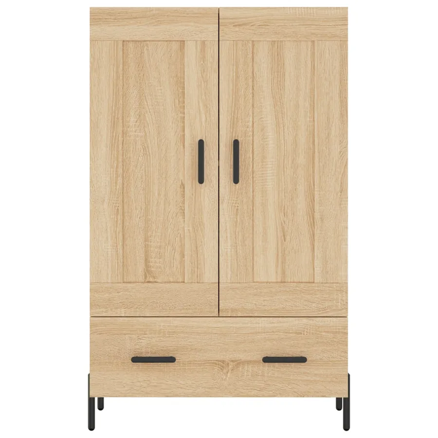 Buffet haut chêne sonoma 69,5x31x115 cm bois d'ingénierie - 5