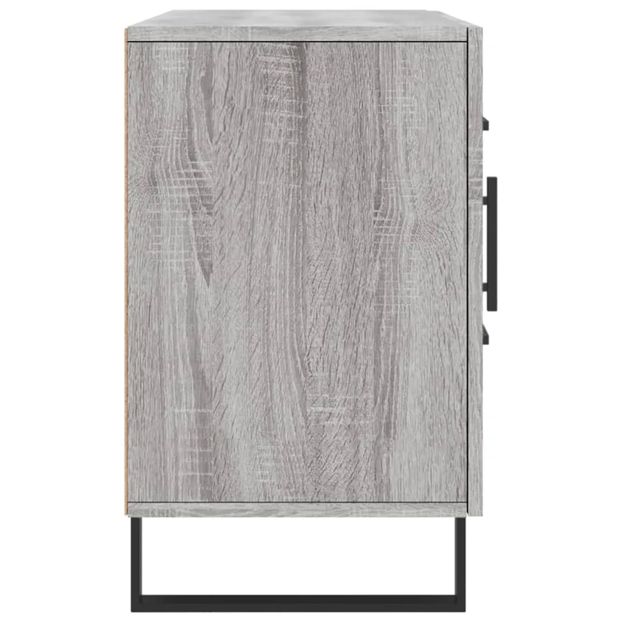 Buffet sonoma gris 100x36x60 cm bois d'ingénierie - 7