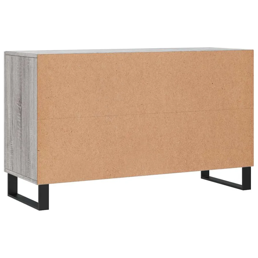 Buffet sonoma gris 100x36x60 cm bois d'ingénierie - 8