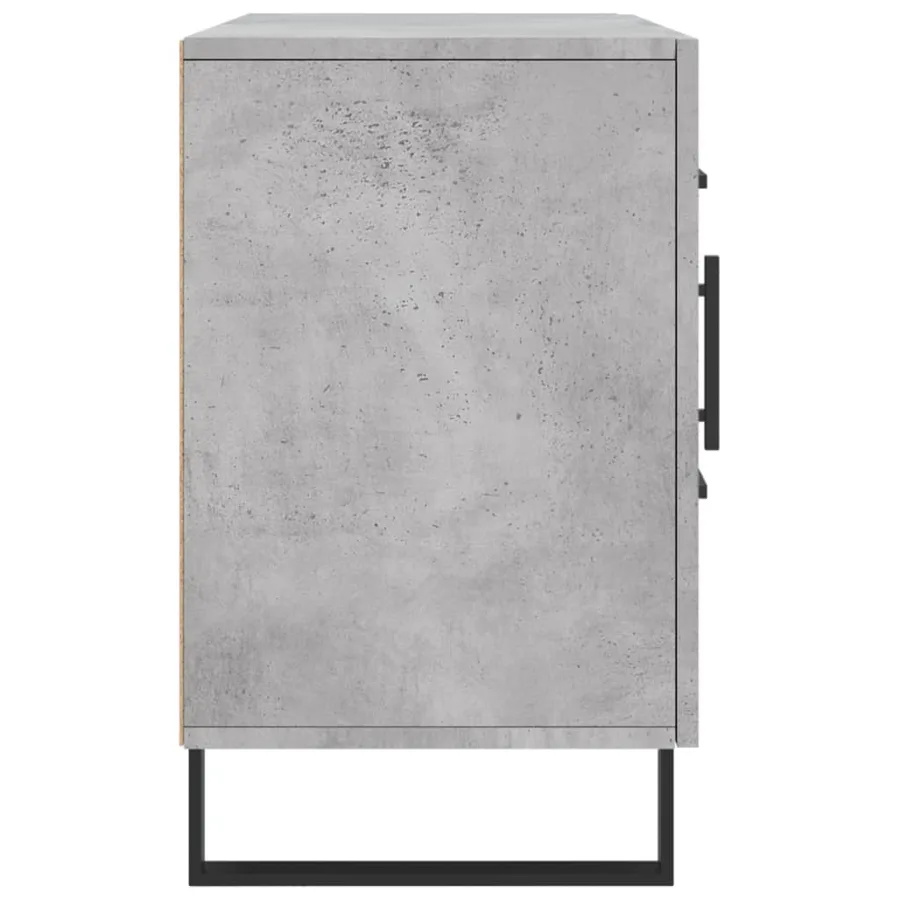 Buffet gris béton 100x36x60 cm bois d'ingénierie - 7