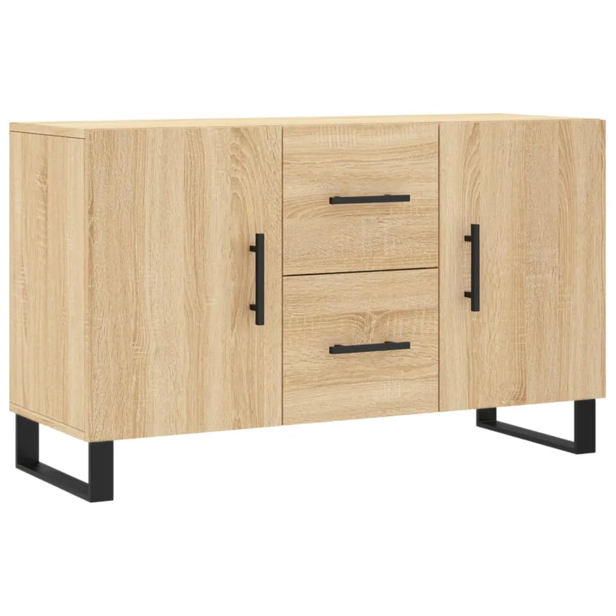 Buffet chêne sonoma 100x36x60 cm bois d'ingénierie - 2