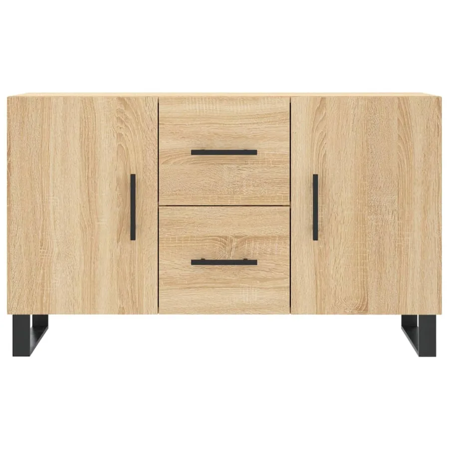 Buffet chêne sonoma 100x36x60 cm bois d'ingénierie - 6
