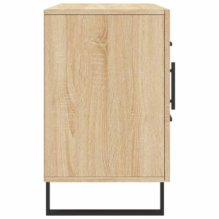 Buffet chêne sonoma 100x36x60 cm bois d'ingénierie - 7