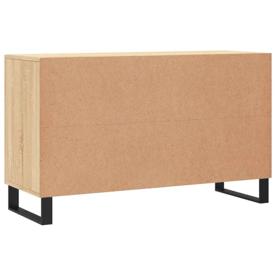 Buffet chêne sonoma 100x36x60 cm bois d'ingénierie - 8
