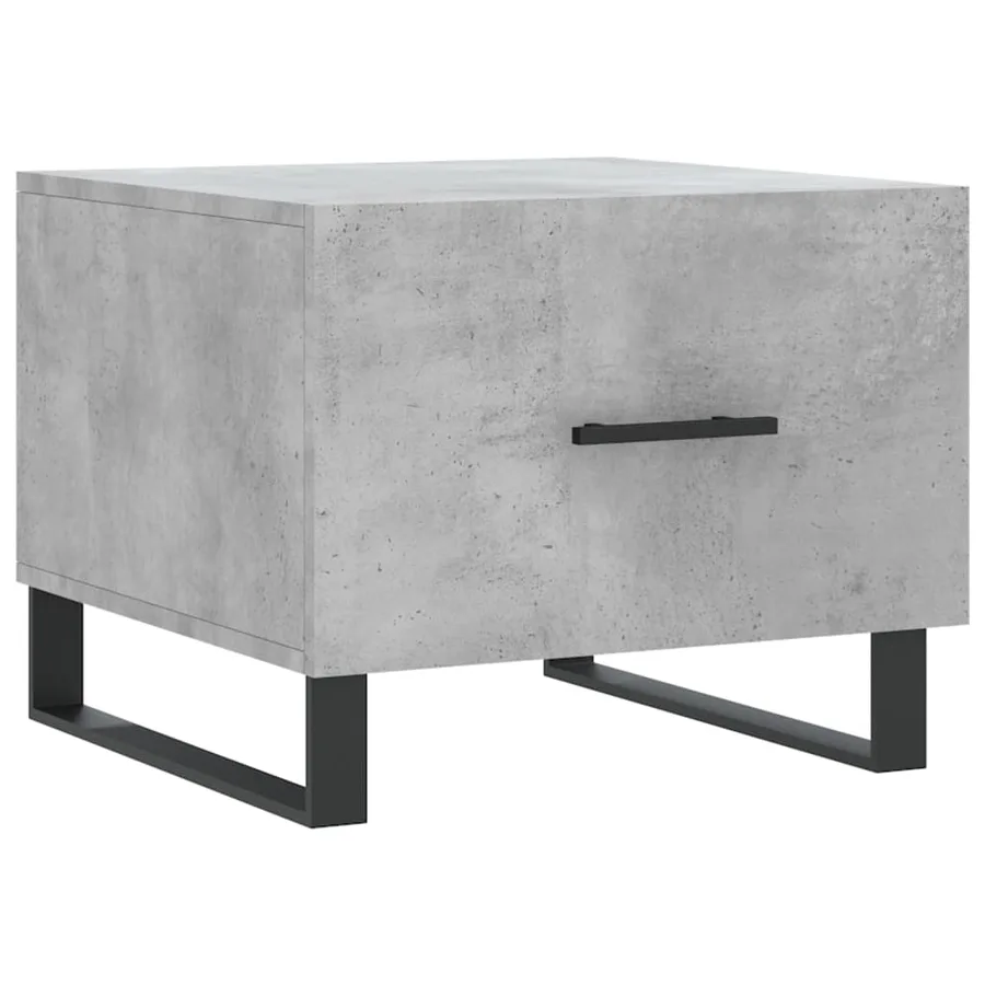Tables basses 2 pcs gris béton 50x50x40 cm bois d'ingénierie - 5