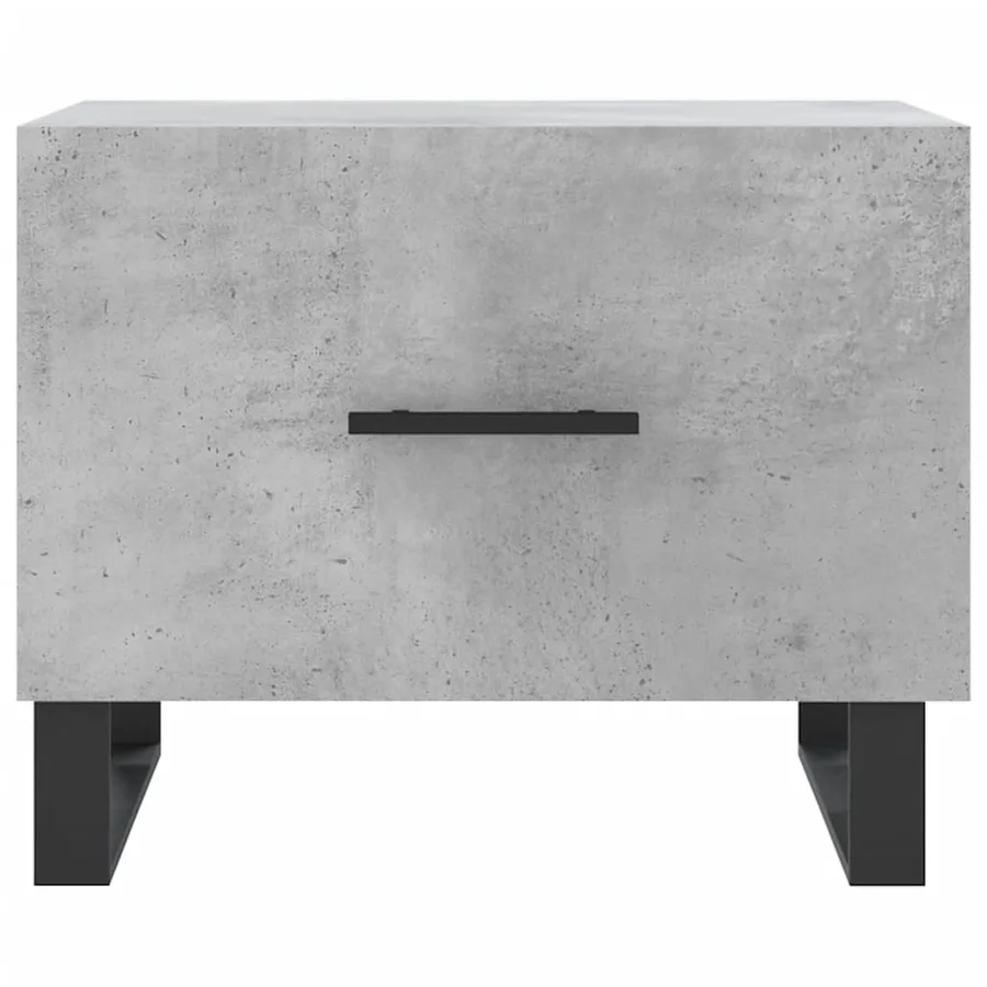 Tables basses 2 pcs gris béton 50x50x40 cm bois d'ingénierie - 6