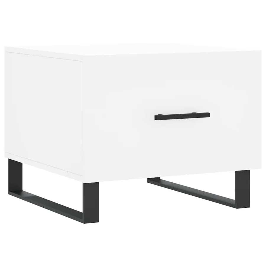 Tables basses 2 pcs blanc 50x50x40 cm bois d'ingénierie - 5