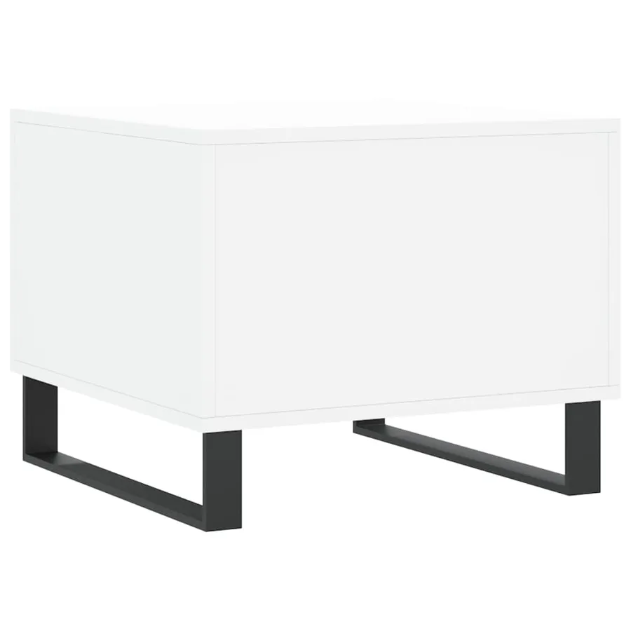 Tables basses 2 pcs blanc 50x50x40 cm bois d'ingénierie - 9