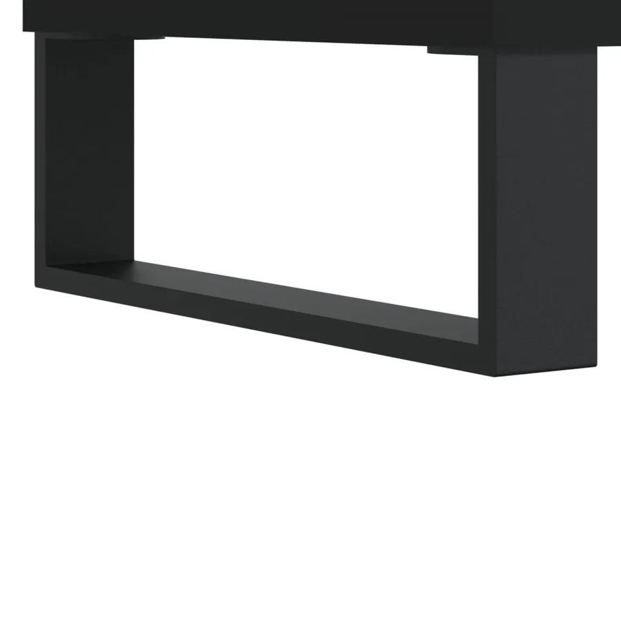 Tables basses 2 pcs noir 50x50x40 cm bois d'ingénierie - 11