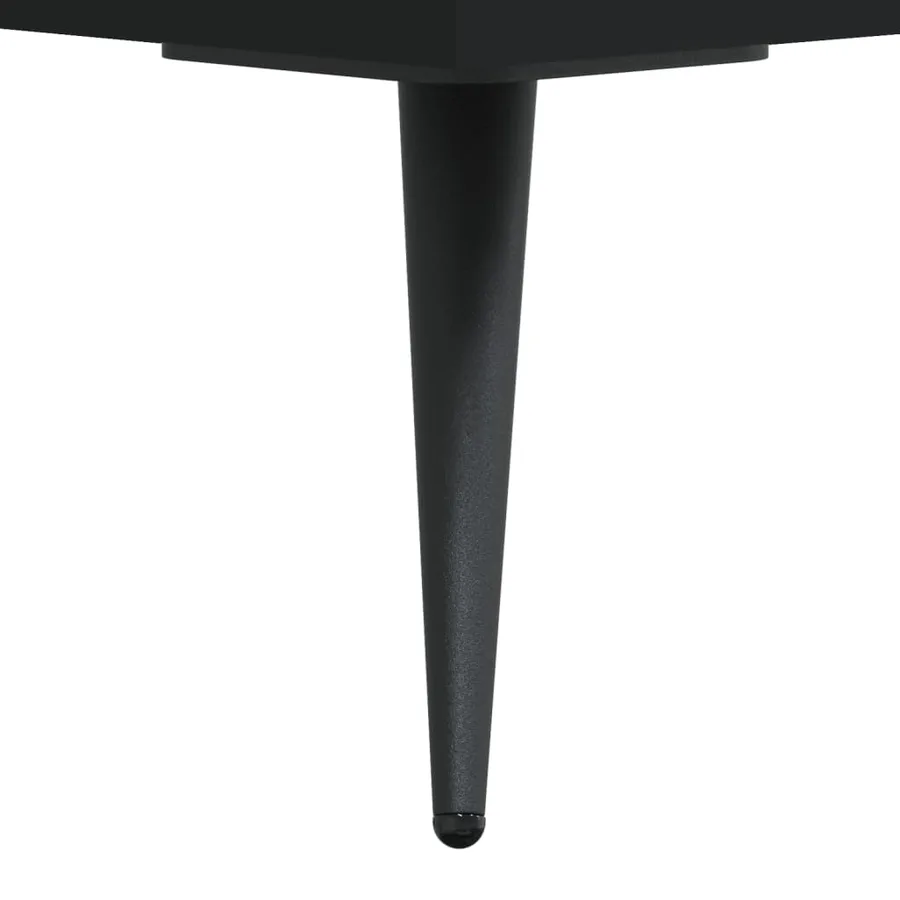 Table basse Noir 50x50x40 cm Bois d'ingénierie - 10