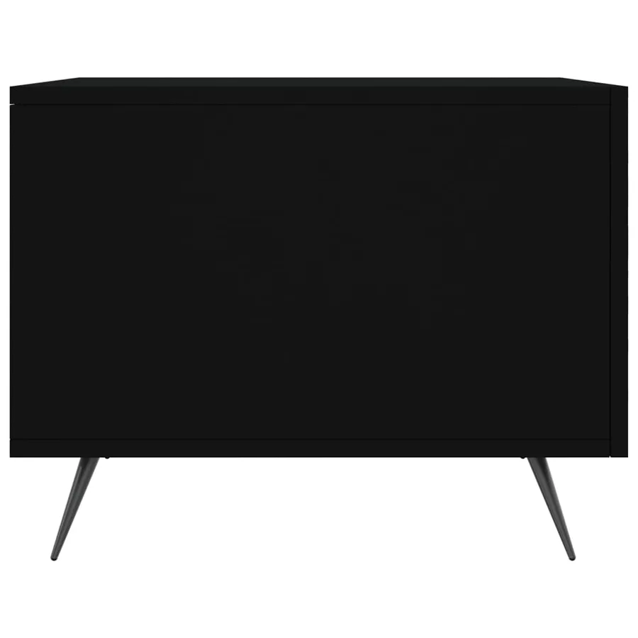 Table basse Noir 50x50x40 cm Bois d'ingénierie - 7