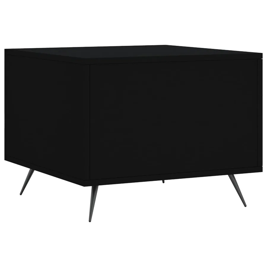 Table basse Noir 50x50x40 cm Bois d'ingénierie - 8