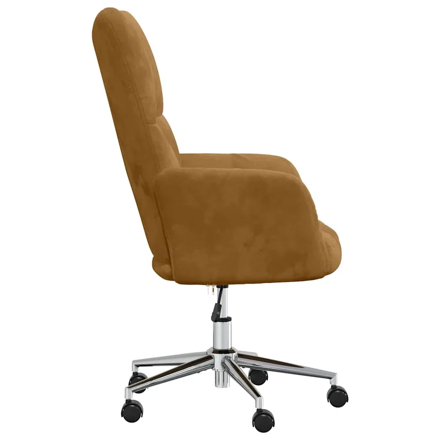 Chaise de relaxation Marron Velours - 4