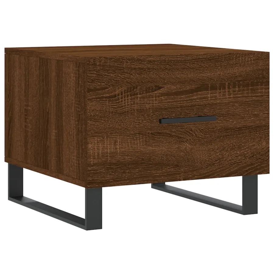 Table basse Chêne marron 50x50x40 cm Bois d'ingénierie - 2