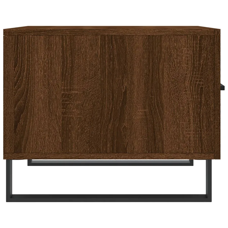 Table basse Chêne marron 50x50x40 cm Bois d'ingénierie - 7