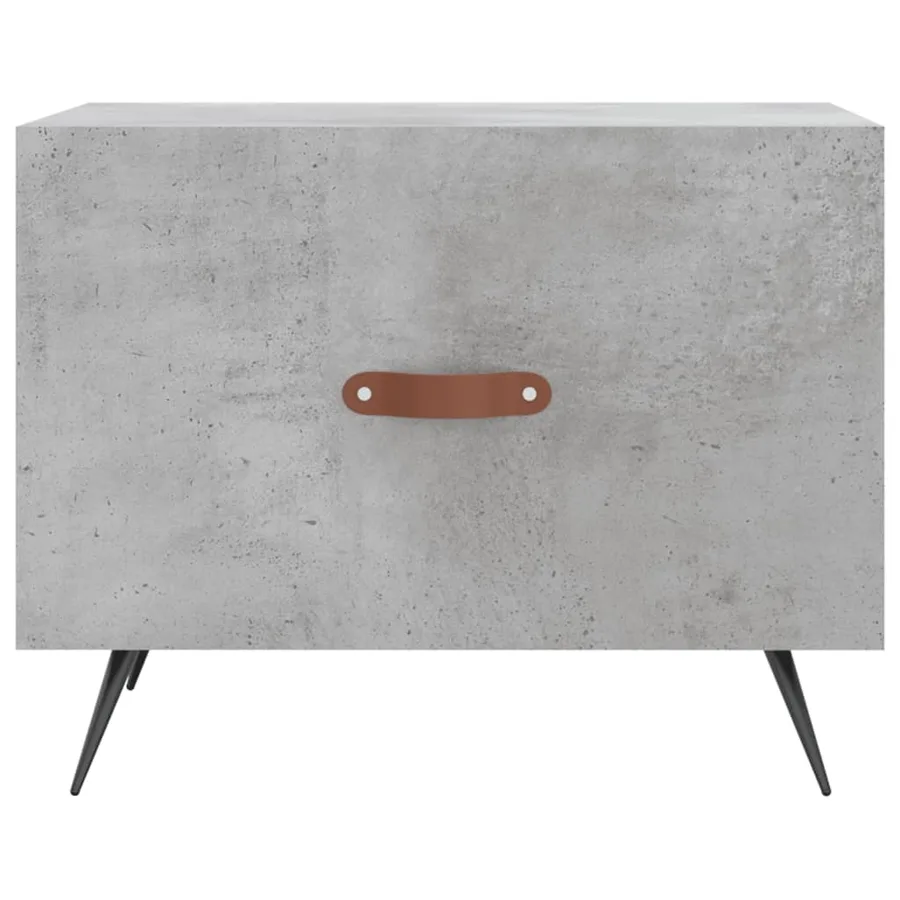 Tables basses 2 pcs gris béton 50x50x40 cm bois d'ingénierie - 6