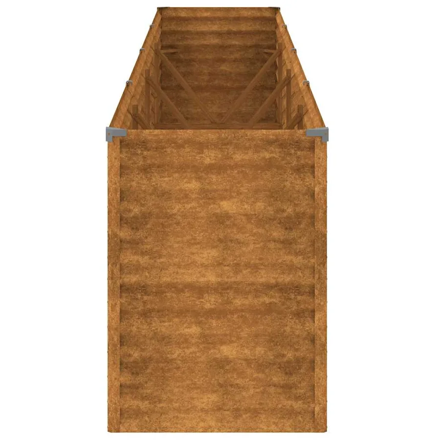 Jardinière surélevée 385 x 50 x 69 cm Acier Corten - 5