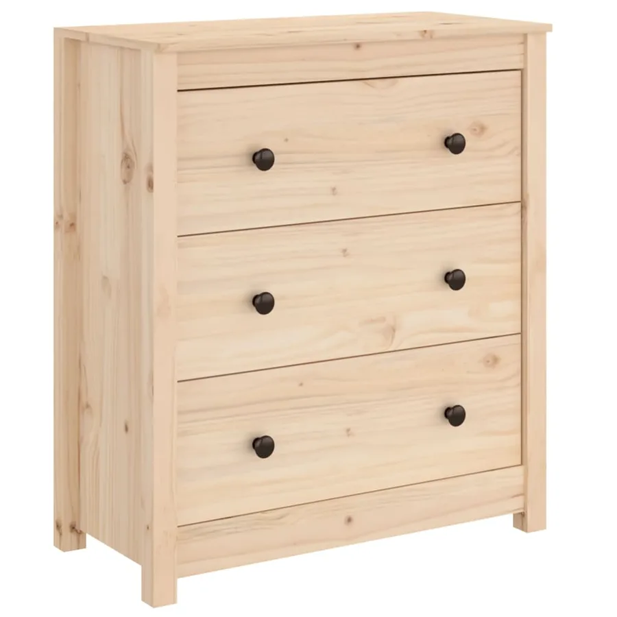 Buffet 70x35x80 cm bois massif de pin - 2