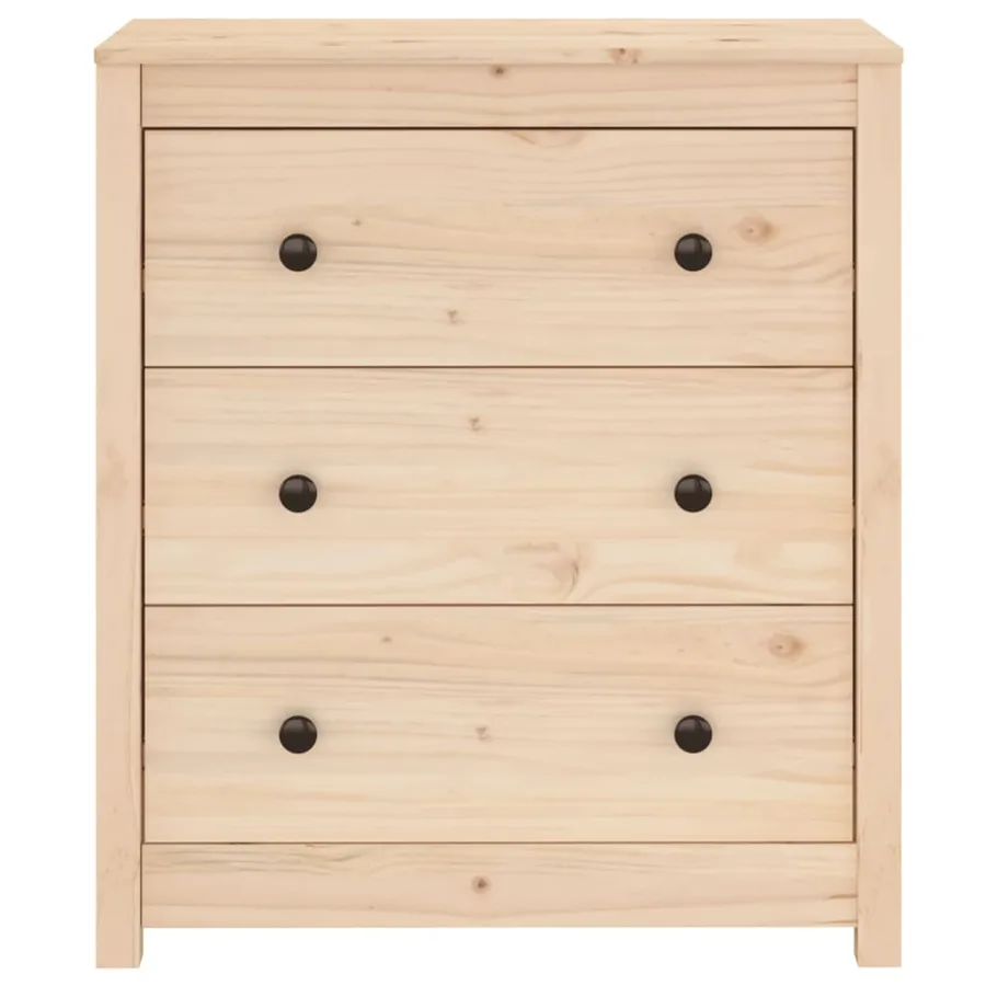 Buffet 70x35x80 cm bois massif de pin - 4