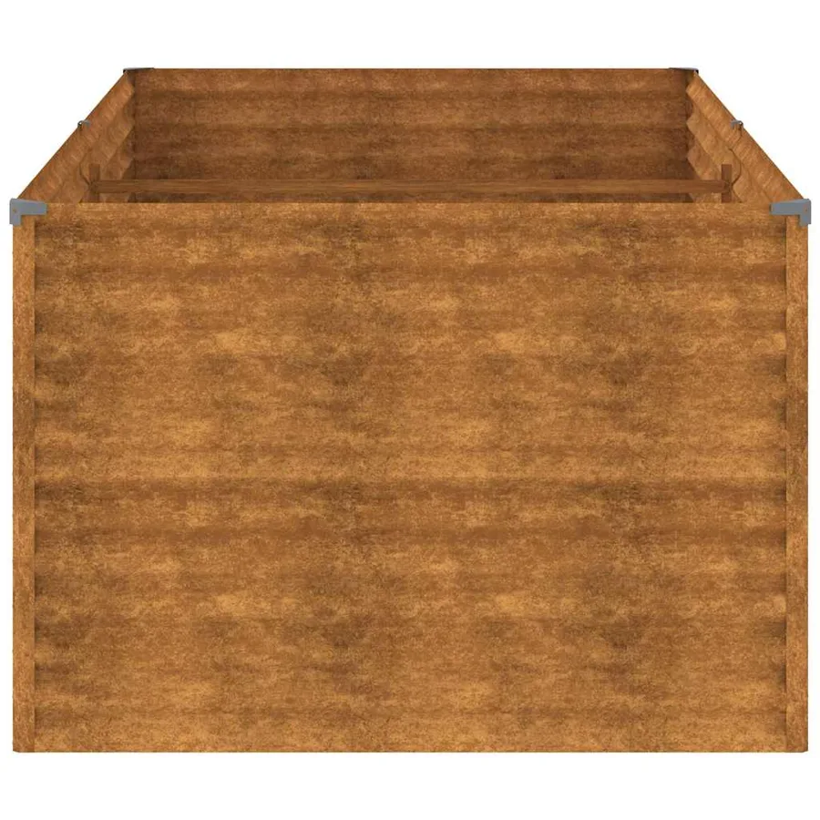 Lit surélevé de jardin 196x100x69 cm acier corten - 5