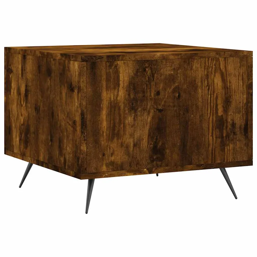 Tables basses 2 pcs chêne fumé 50x50x40 cm bois d'ingénierie - 9
