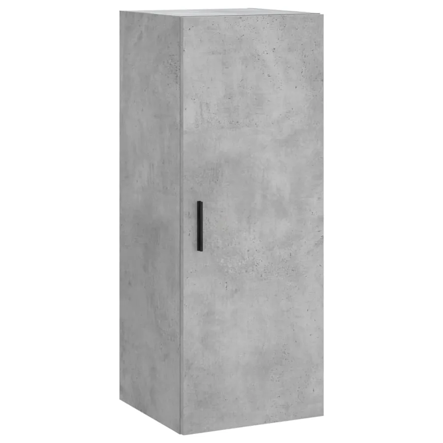 Buffet haut Gris béton 34,5x34x180 cm Bois d'ingénierie - 7