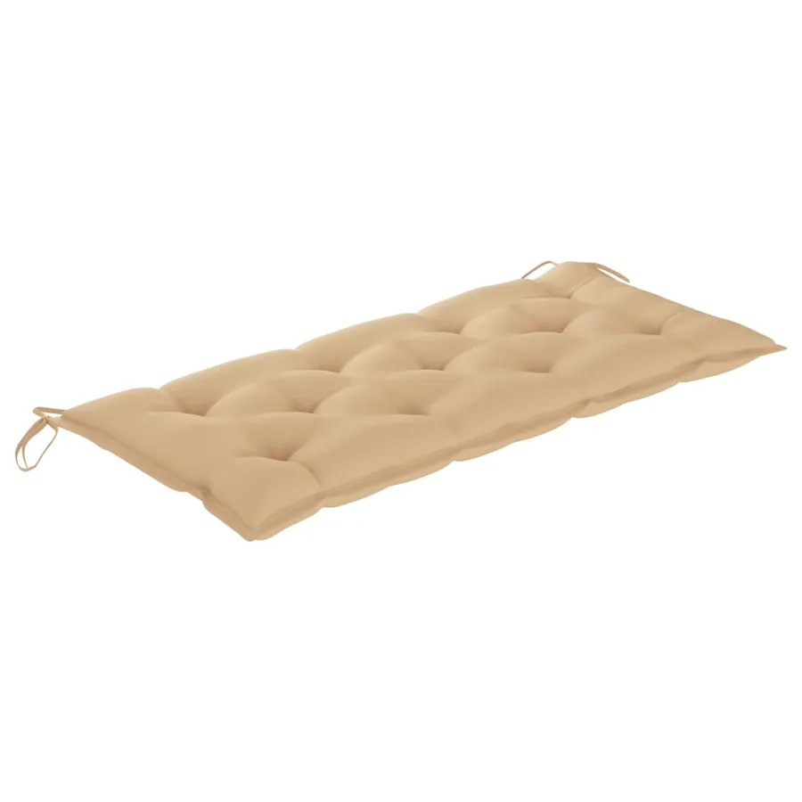 Banc de jardin avec coussin 120 cm Bambou - 6