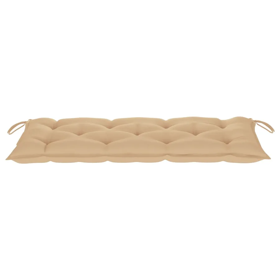 Banc de jardin avec coussin 120 cm Bambou - 7