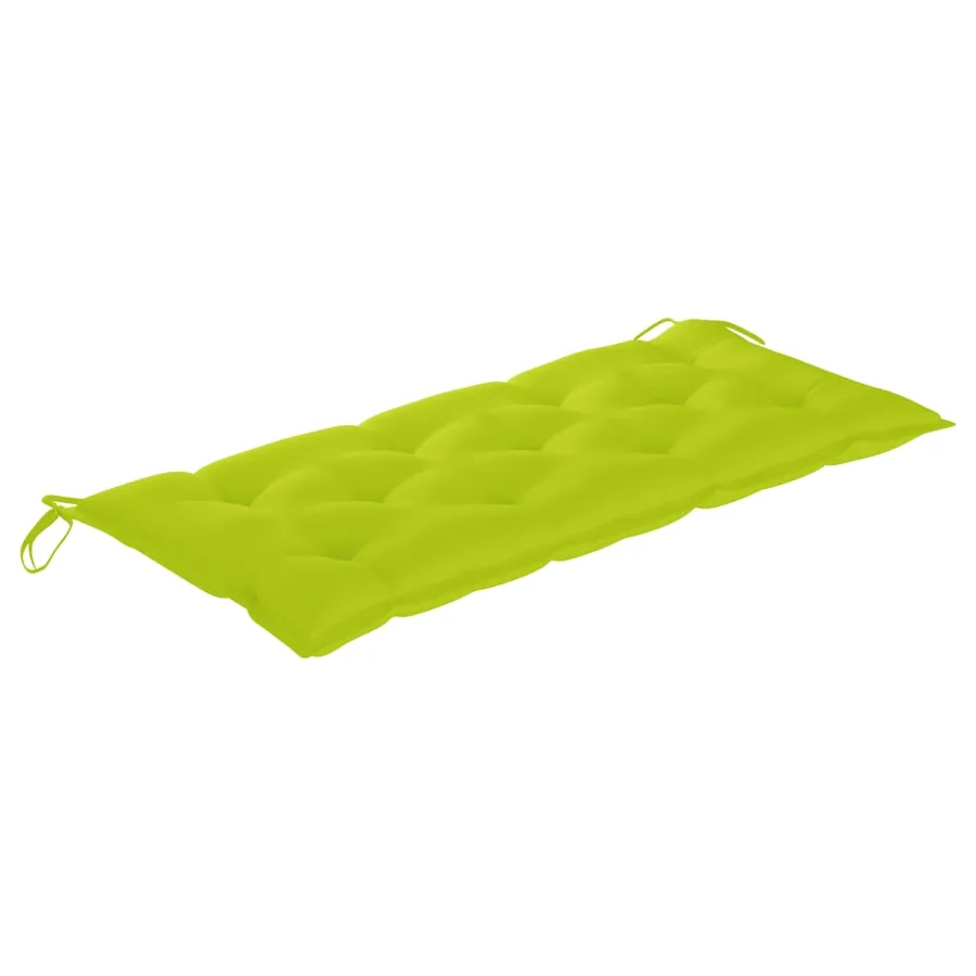 Banc de jardin pliable avec coussin 118 cm Bambou - 5