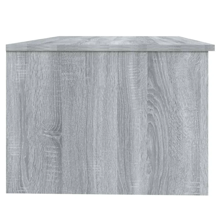Table basse sonoma gris 102x50x36 cm bois d'ingénierie - 4