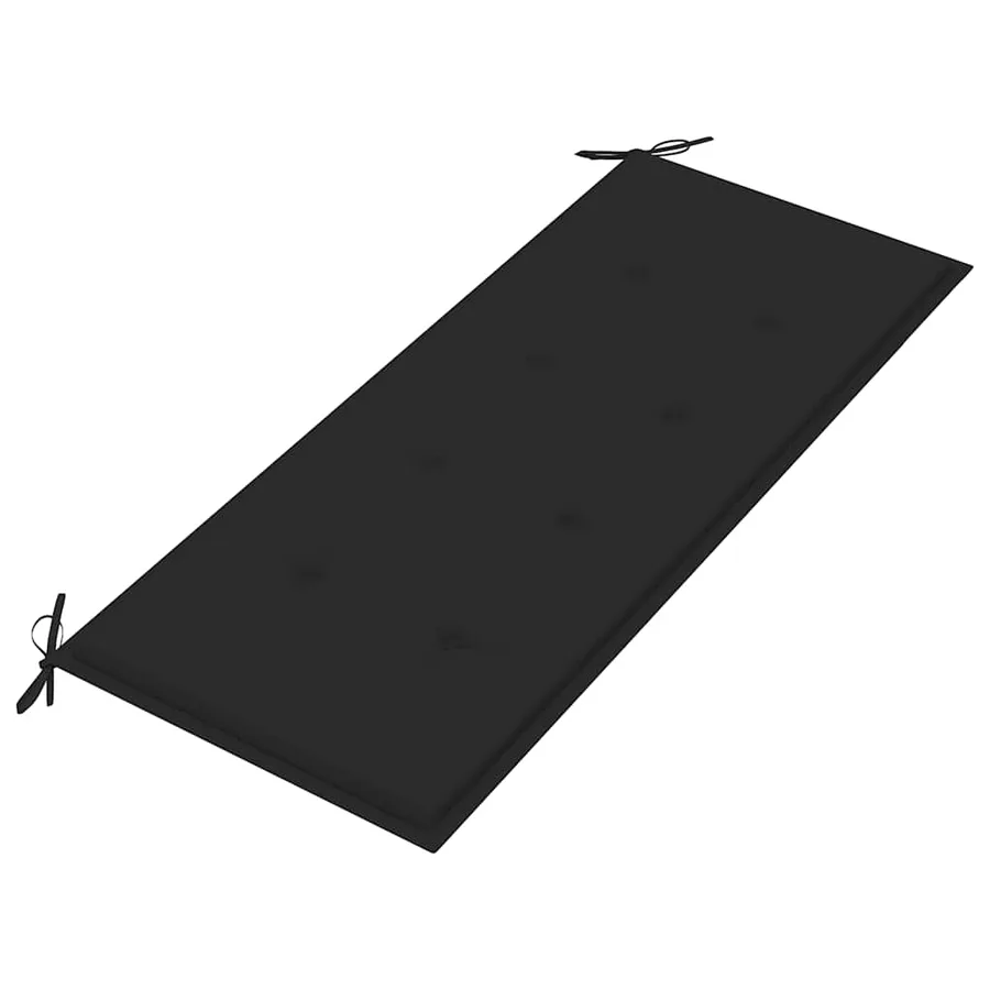 Banc de jardin pliable avec coussin 118 cm Bambou - 5