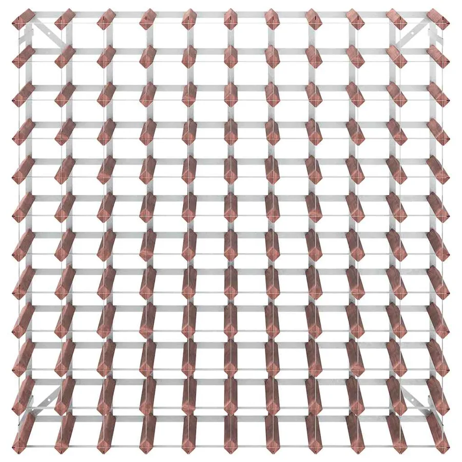 Casier à bouteilles pour 120 bouteilles Marron Bois pin solide - 5