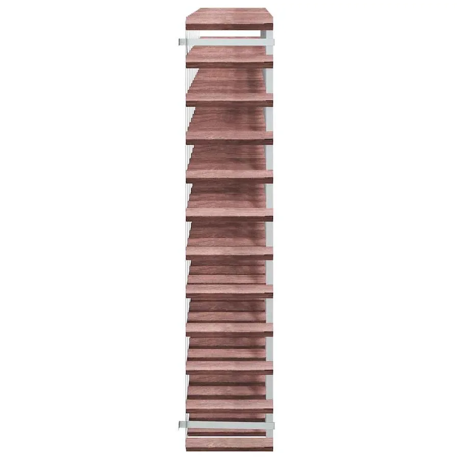 Casier à bouteilles pour 120 bouteilles Marron Bois pin solide - 6