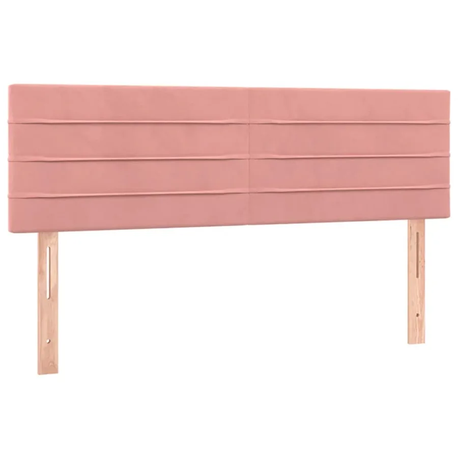 Sommier à lattes de lit avec matelas Rose 140x190 cm Velours - 6
