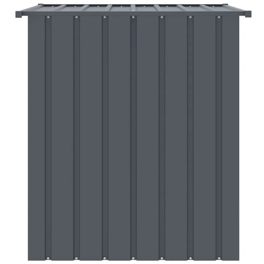 Niche pour chien avec toit noir 110x103x109 cm acier galvanisé - 4
