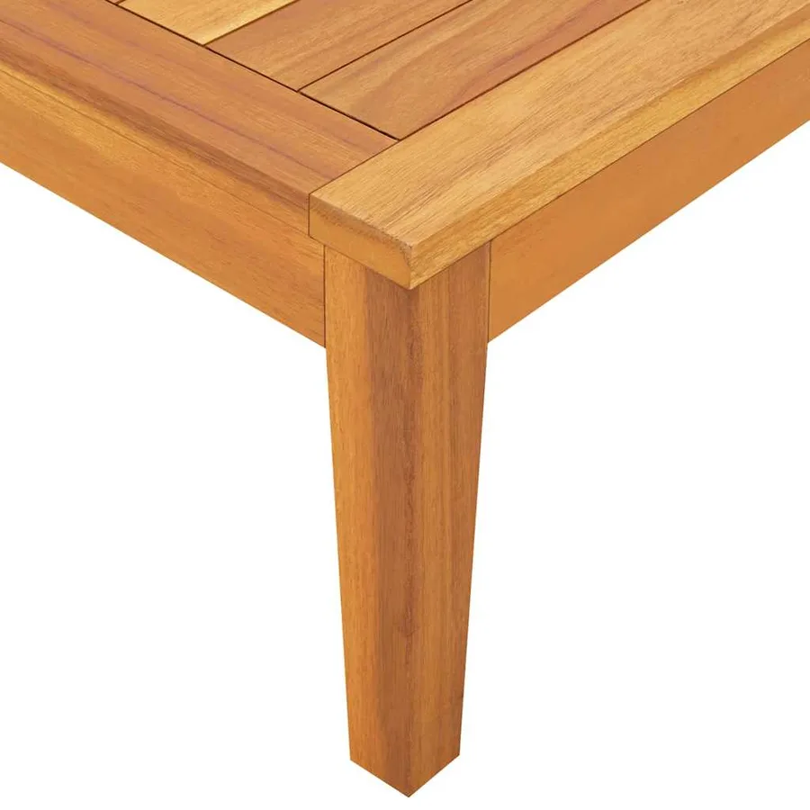 Salon de jardin 2 pcs avec coussins blanc crème Bois d'acacia - 8
