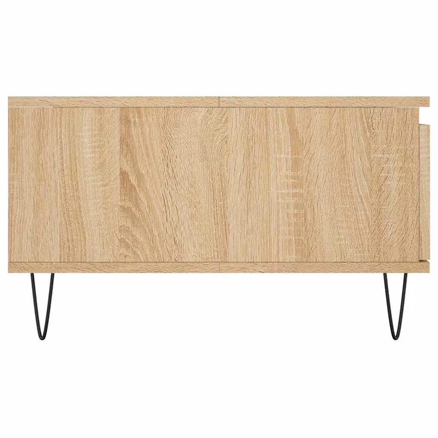 Table basse chêne sonoma 90x60x35 cm bois d'ingénierie - 7