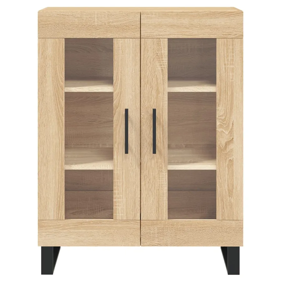 Buffet haut Chêne sonoma 69,5x34x180 cm Bois d'ingénierie - 8