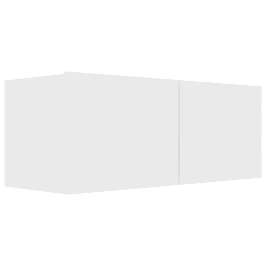 Ensemble de meubles TV 3 pcs Blanc Bois d'ingénierie - 4