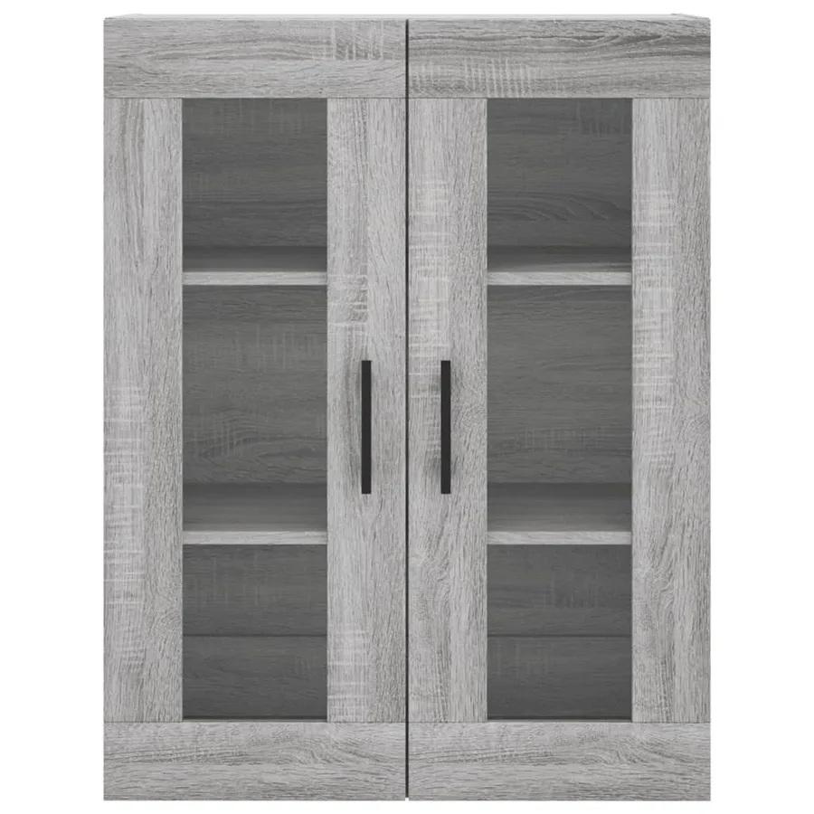 Buffet haut Sonoma gris 69,5x34x180 cm Bois d'ingénierie - 6