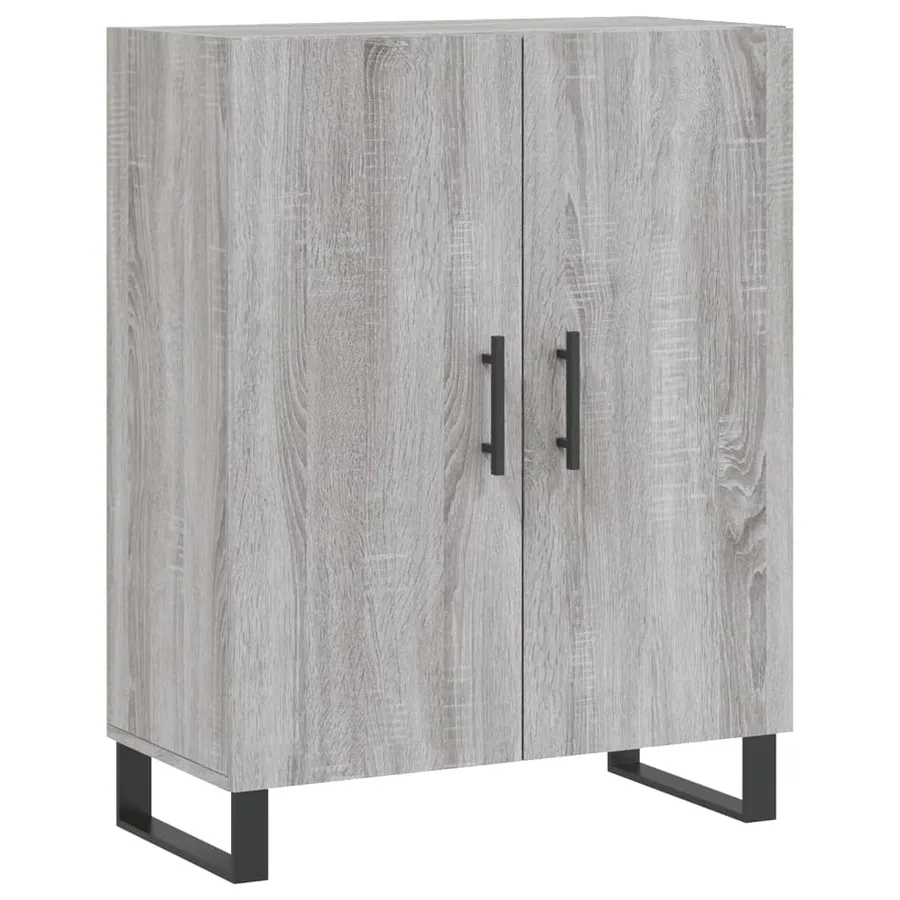Buffet haut Sonoma gris 69,5x34x180 cm Bois d'ingénierie - 7
