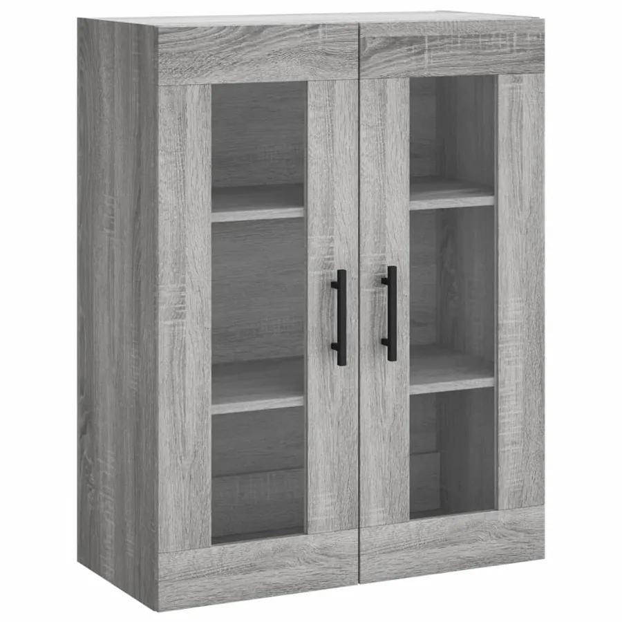 Buffet haut Sonoma gris 69,5x34x180 cm Bois d'ingénierie - 5