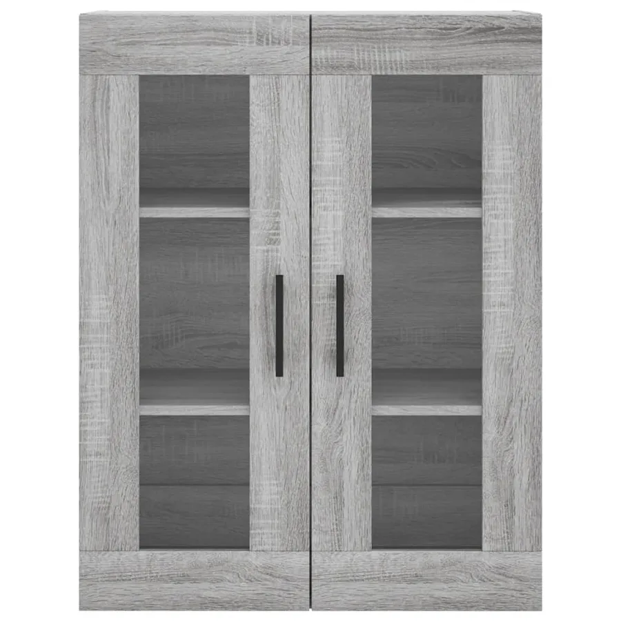 Buffet haut Sonoma gris 69,5x34x180 cm Bois d'ingénierie - 6