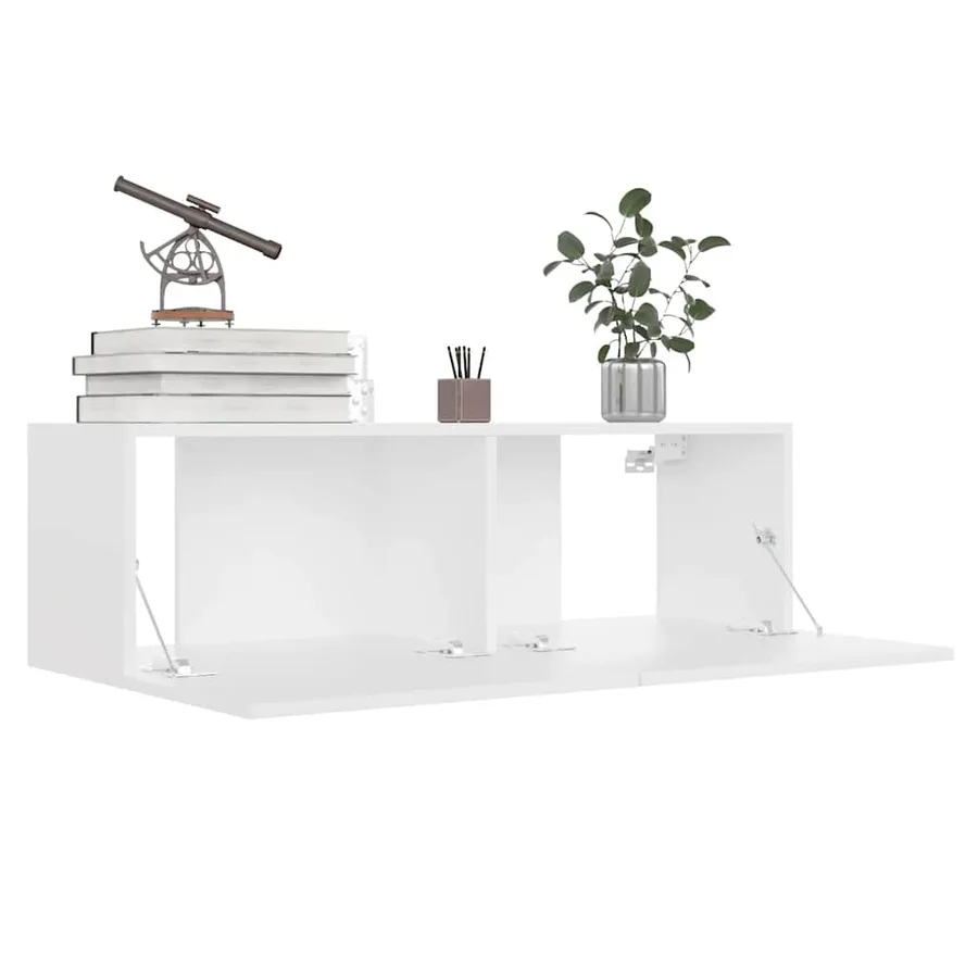 Ensemble de meubles TV 8 pcs Blanc Bois d'ingénierie - 4