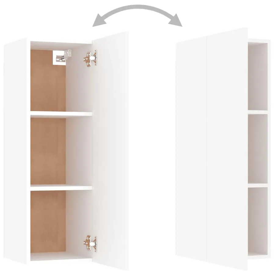 Ensemble de meubles TV 8 pcs Blanc Bois d'ingénierie - 9