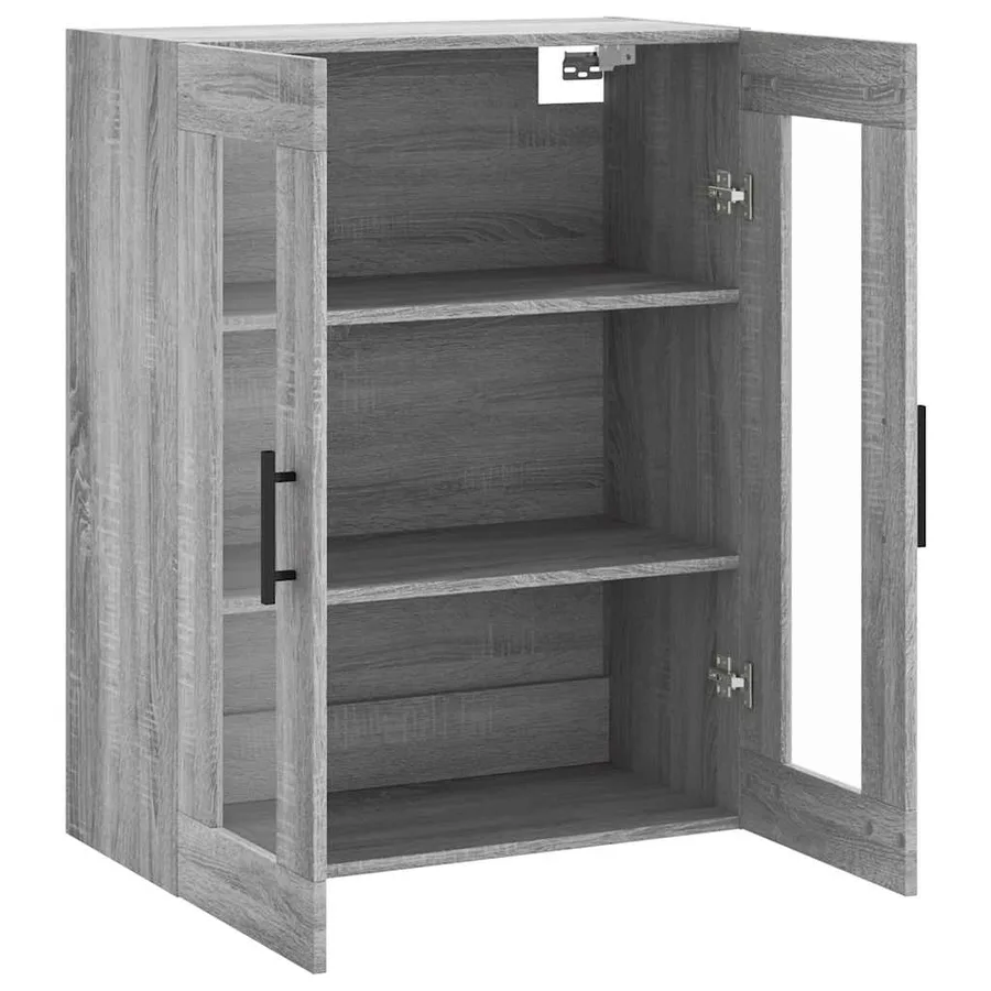 Armoire murale sonoma gris 69,5x34x90 cm - 6