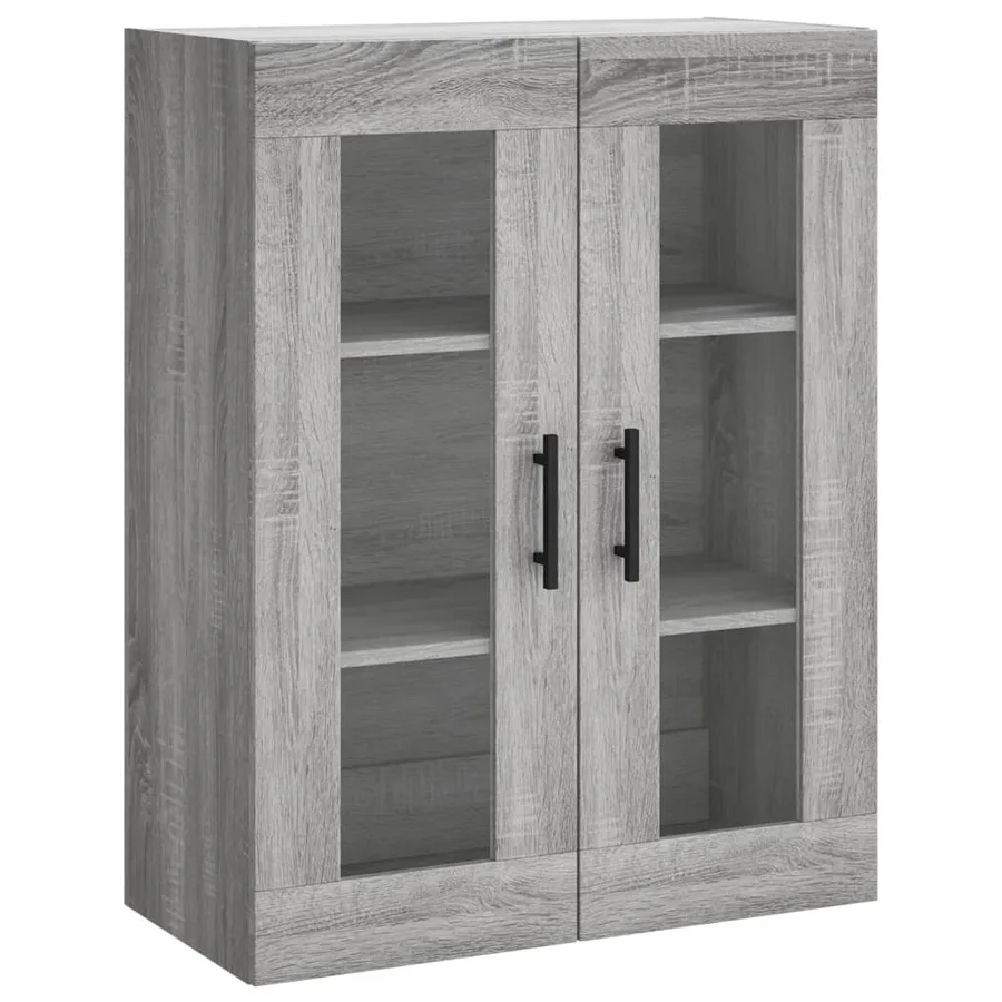 Buffet haut Sonoma gris 69,5x34x180 cm Bois d'ingénierie - 5