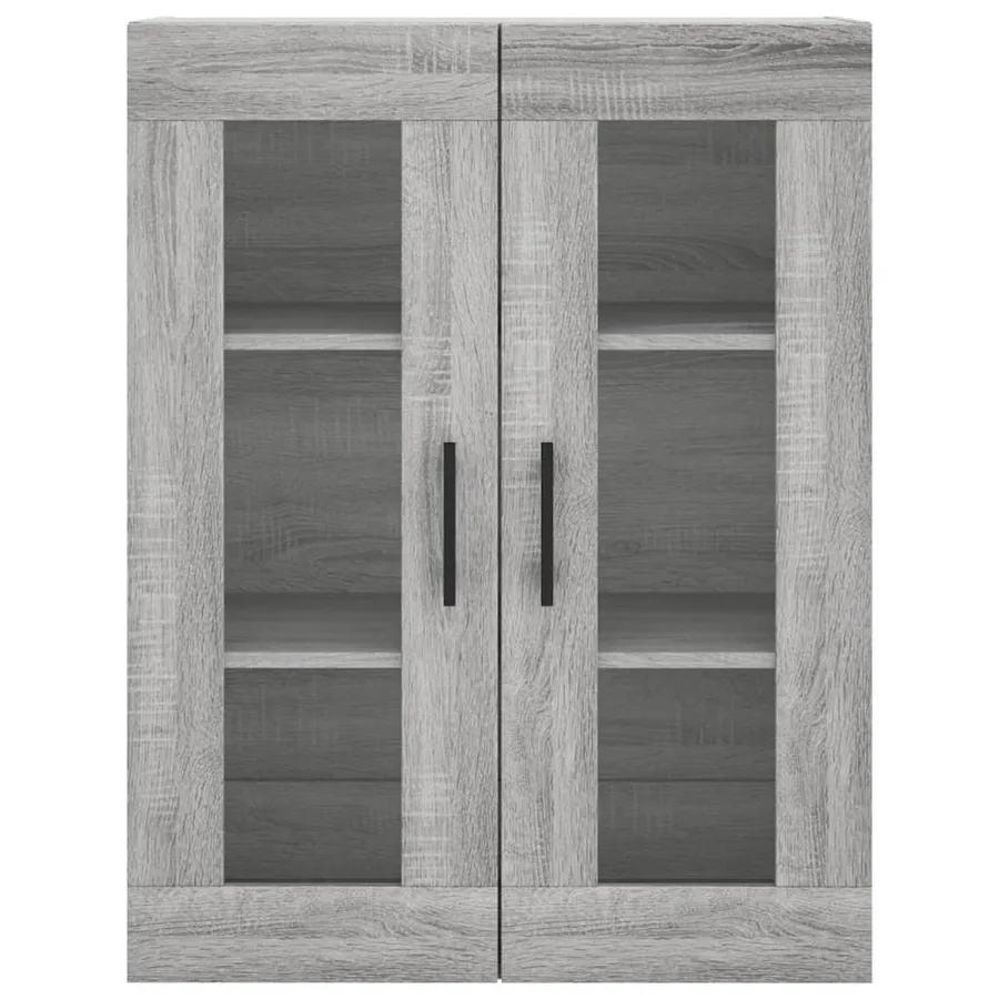 Buffet haut Sonoma gris 69,5x34x180 cm Bois d'ingénierie - 6